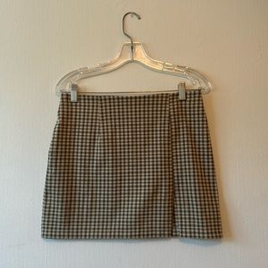 Vintage Checkered Gingham Plaid Mini Skirt